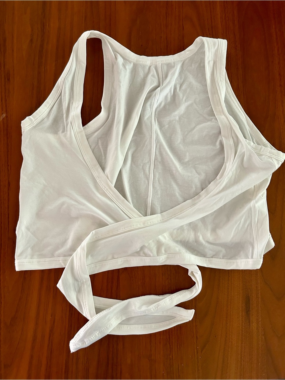 Lululemon Full Freedom White Wrap Top Long Sleeve
